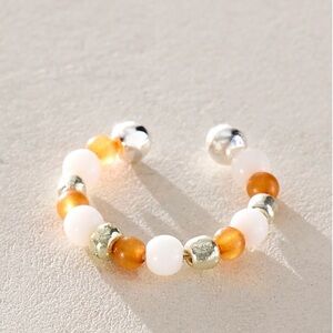 Free People seaglass Beaded Adjustable toe Ring